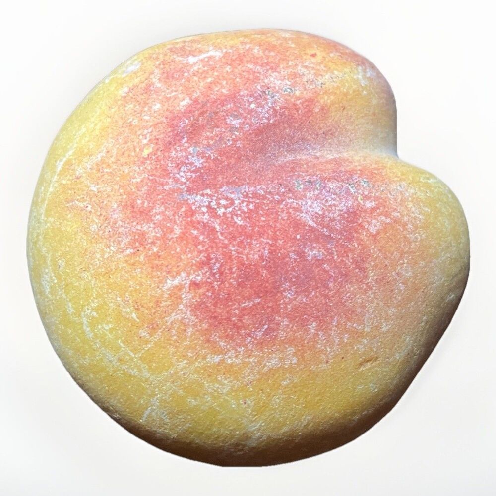 Vintage Italian Alabaster Stone Fruit Apple Tangerine Peach Trio Hand Carved - Picture 5 of 10